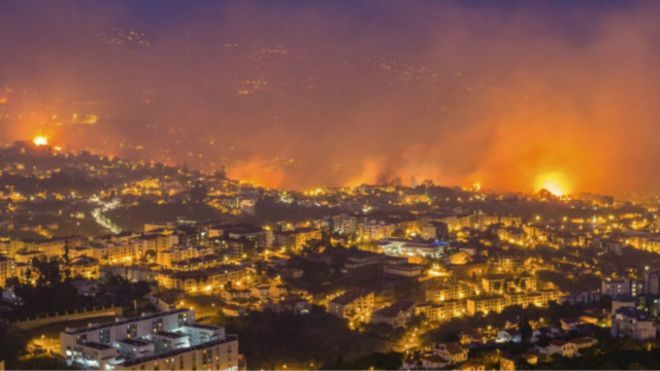 Ronaldo Bantu Korban Kebakaran Hutan di Kota Funchal